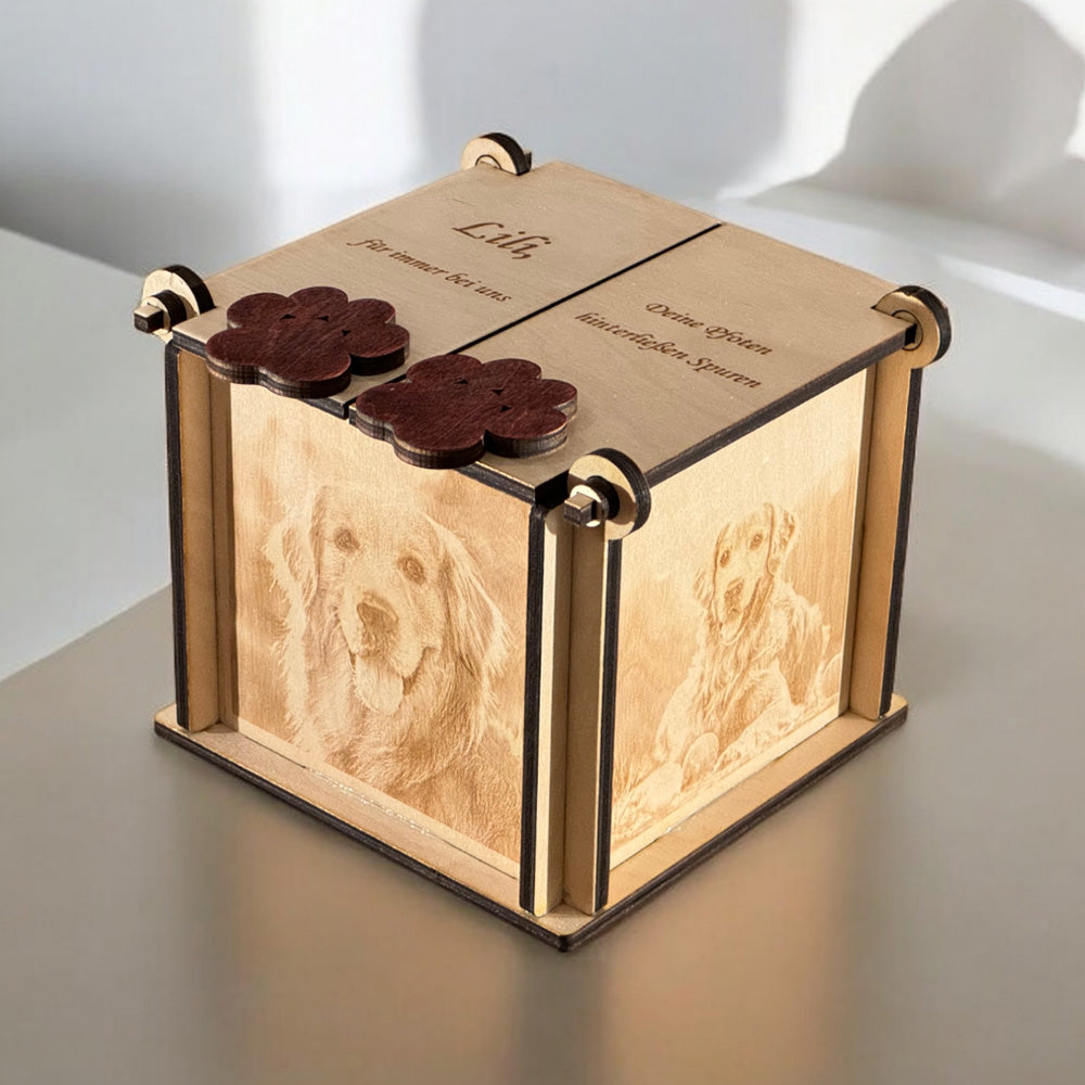 Erinnerungsbox für geliebte Tiere 🎗 Einzigartig & Persönlich