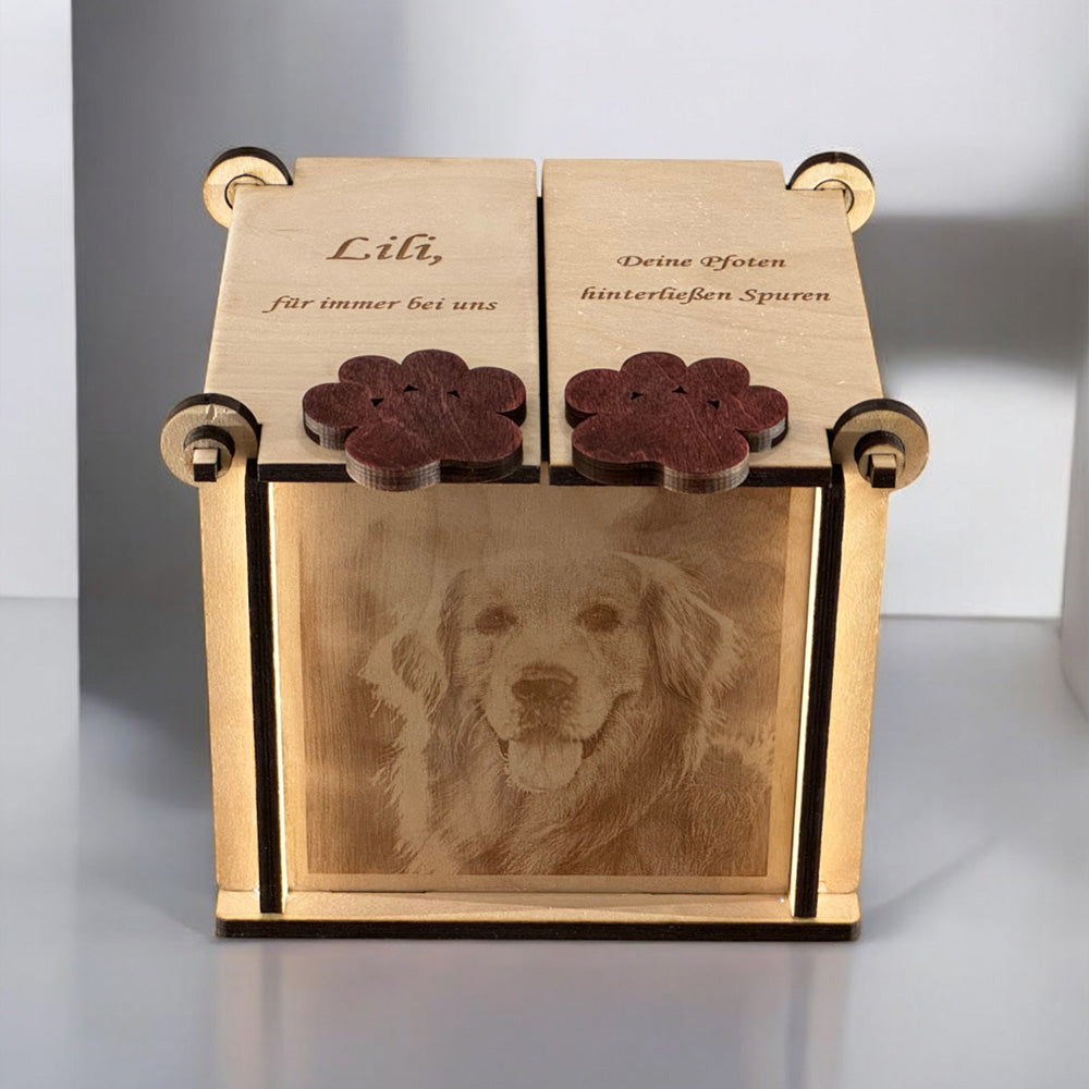 Erinnerungsbox für geliebte Tiere 🎗 Einzigartig & Persönlich