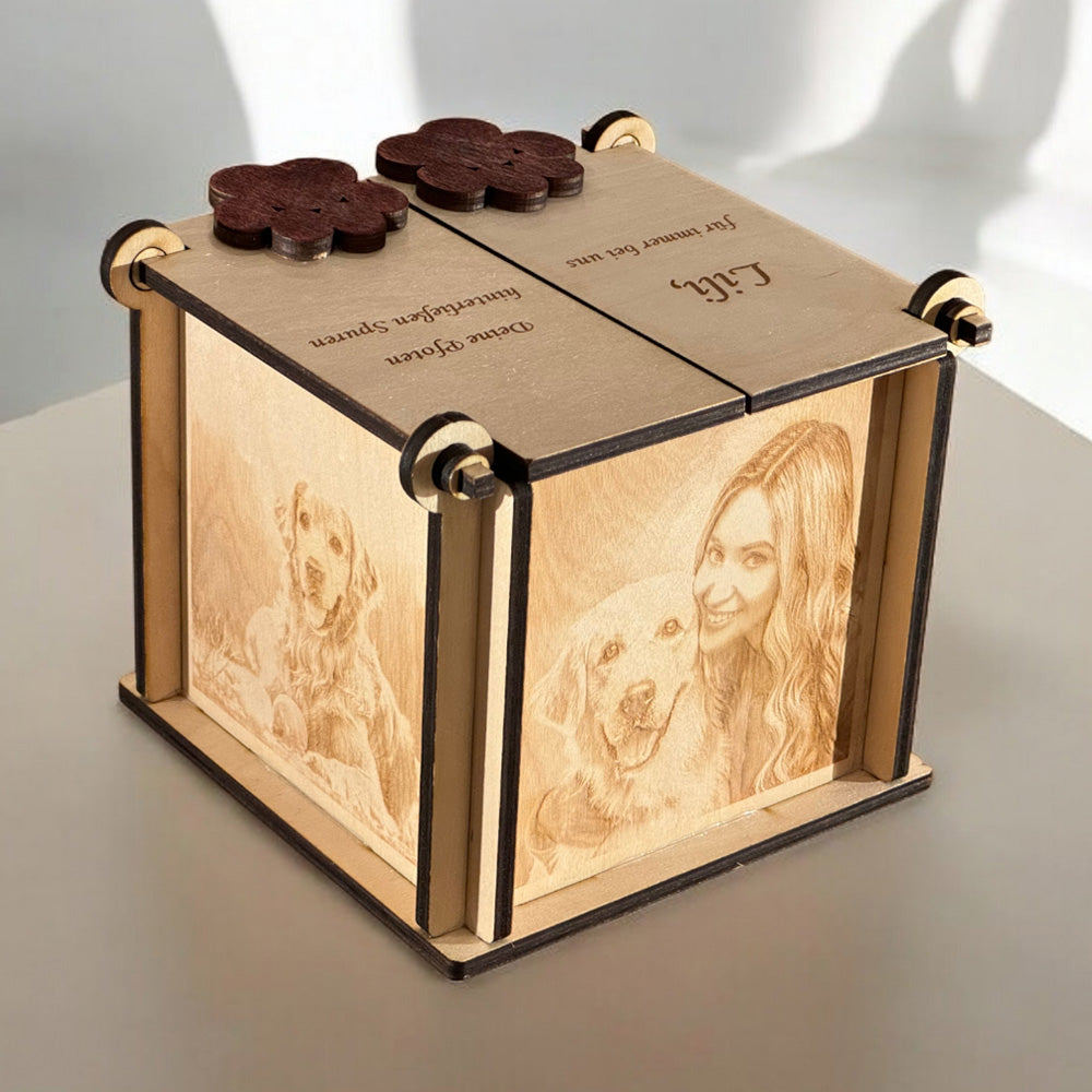 Erinnerungsbox für geliebte Tiere 🎗 Einzigartig & Persönlich