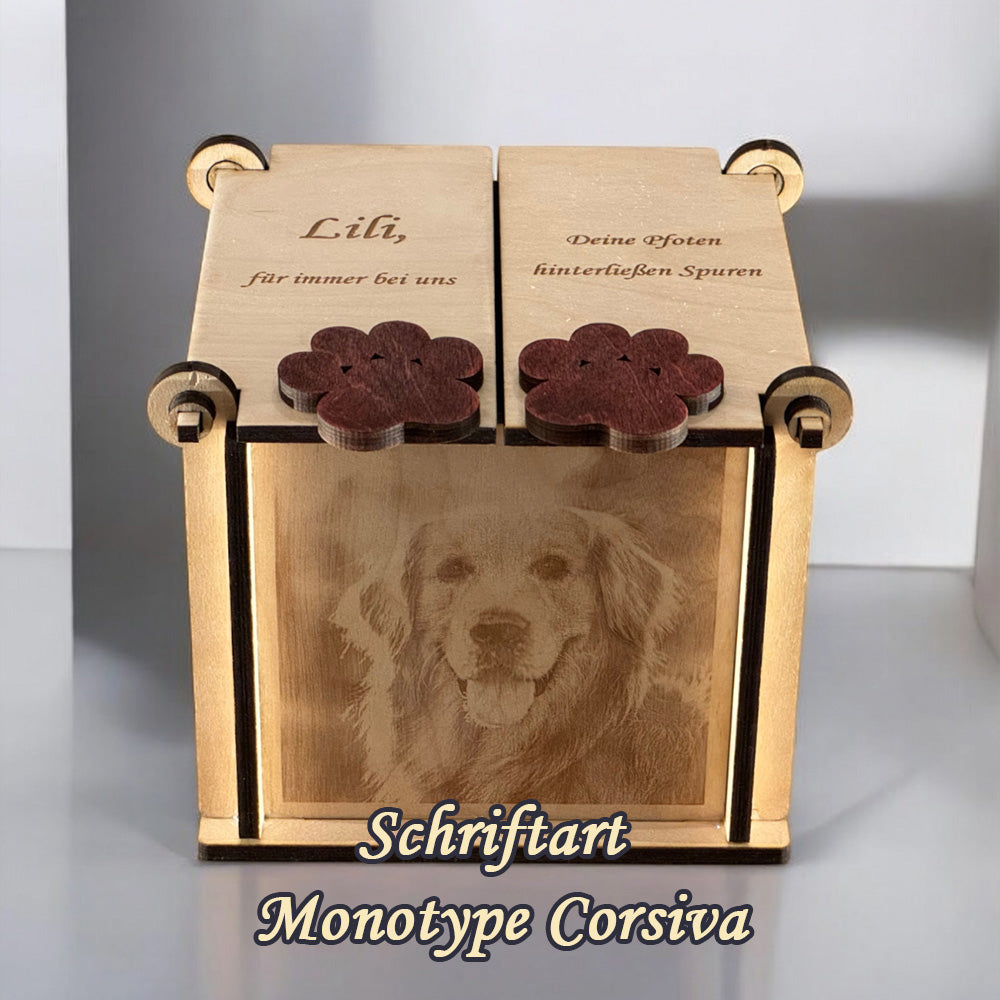 Erinnerungsbox für geliebte Tiere 🎗 Einzigartig & Persönlich