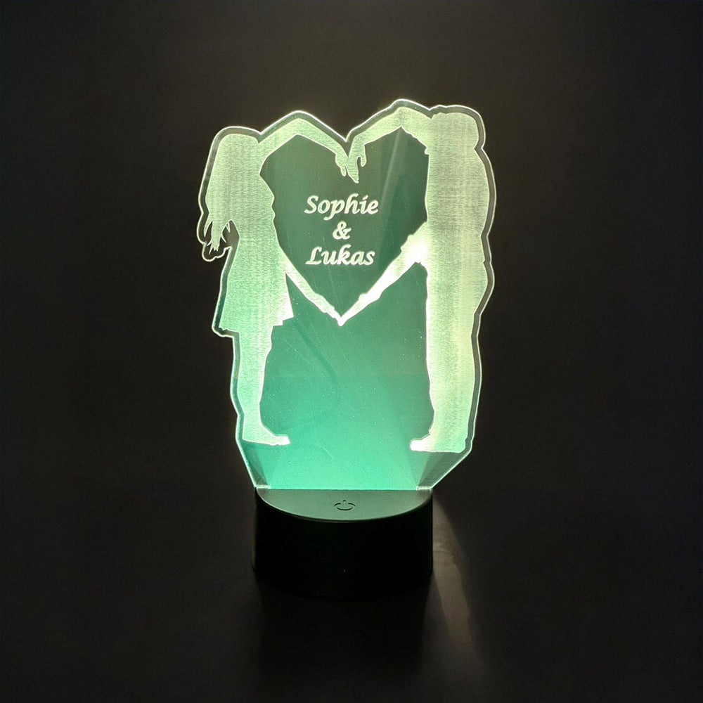 Personalisierte LED-Acrylglas-Lampe ✨ Ein leuchtendes Zeichen der Liebe