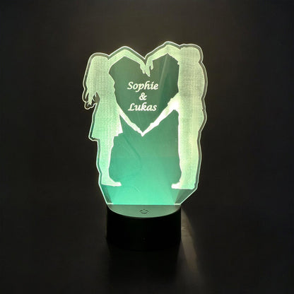 Personalisierte LED-Acrylglas-Lampe ✨ Ein leuchtendes Zeichen der Liebe