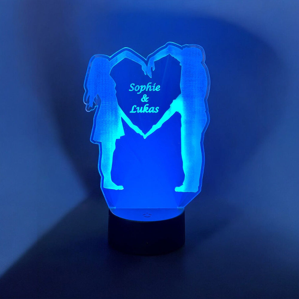 Personalisierte LED-Acrylglas-Lampe ✨ Ein leuchtendes Zeichen der Liebe