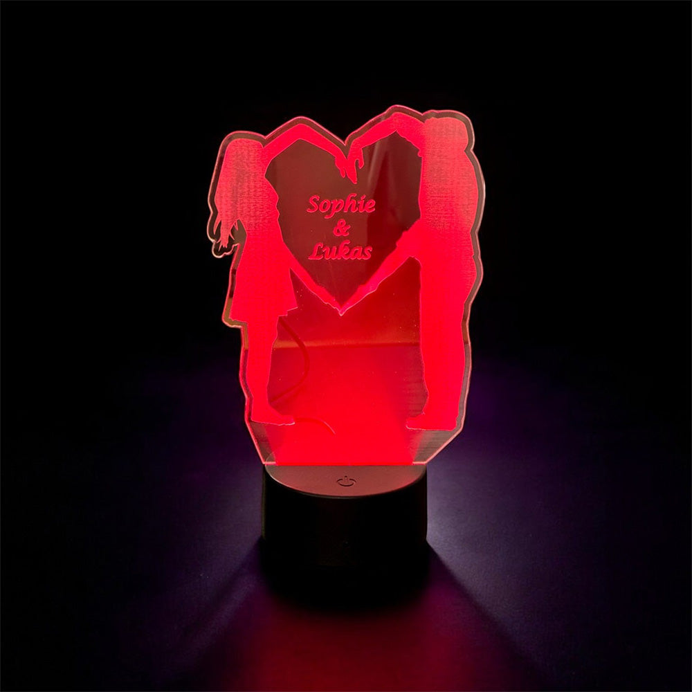 Personalisierte LED-Acrylglas-Lampe ✨ Ein leuchtendes Zeichen der Liebe