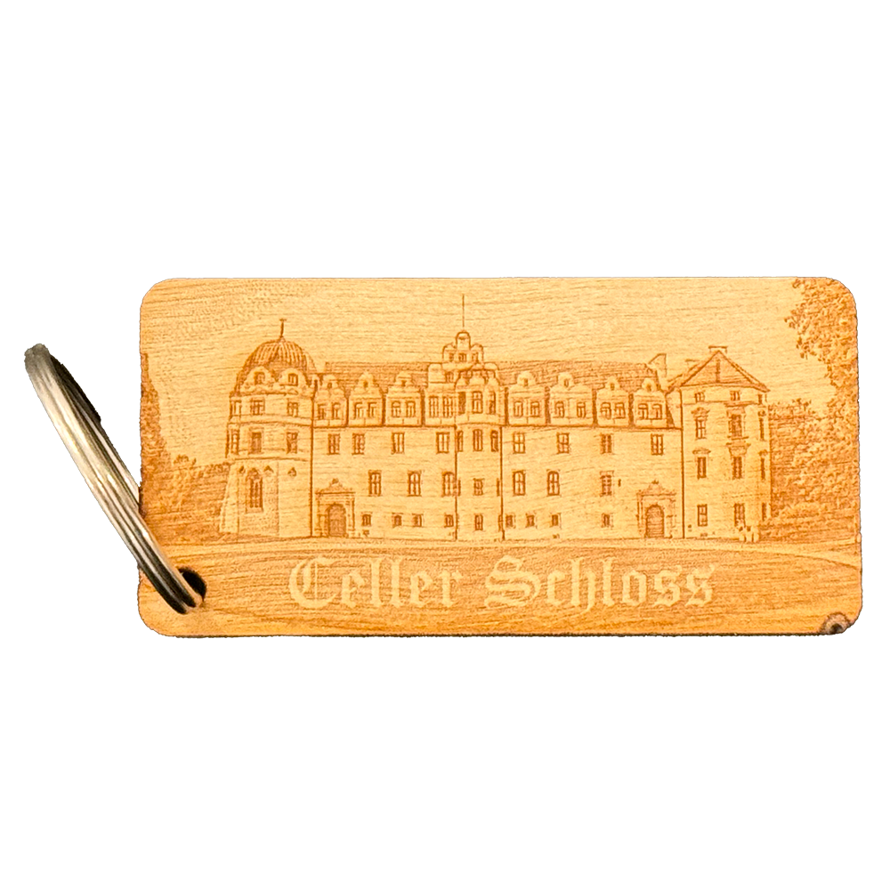 Celler Schloss Holz Schlüsselanhänger 🏰 Eleganz & Geschichte