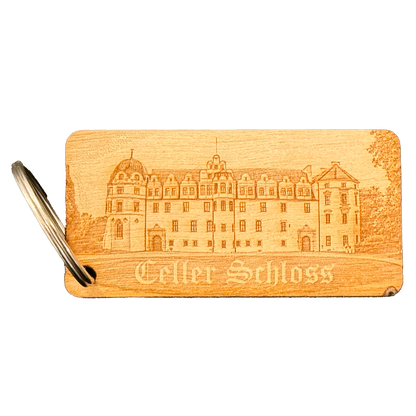 Celler Schloss Holz Schlüsselanhänger 🏰 Eleganz & Geschichte